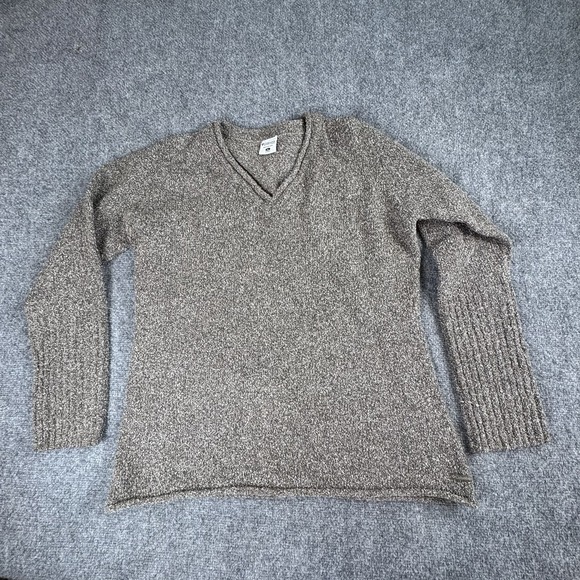 Y2K Columbia Sweater Women XL Brown Marled Knit Classic Cozy Minimalist Cottage - Picture 1 of 10